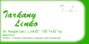 tarkany linko business card